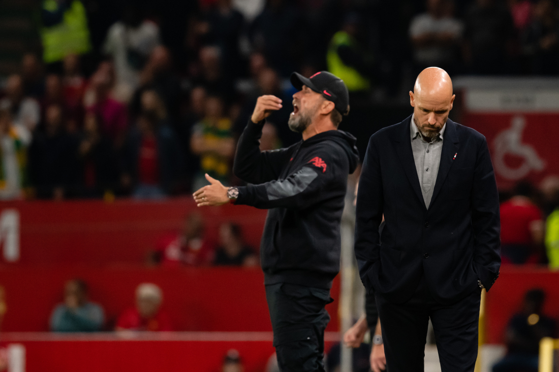 Klopp og Ten Hag på sidelinjen